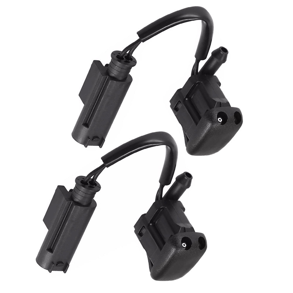 Pair Windshield Heated Washer Sprayer Nozzle for 5 Series E39 525 528 530 540 M5