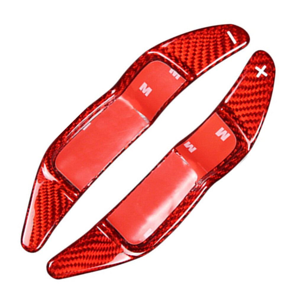 2¢ª Lenkradschaltwippe f¨¹r for Mini R55 R56 R57 R58 R59 R60 Kohlefaser Rot