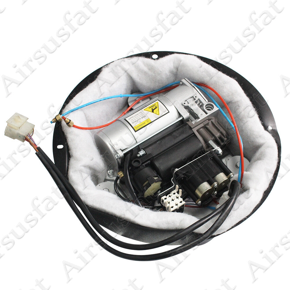 for BMW X5 E39 E53 E65 E66 2-Corner Air Compressor w/Valve Block+Bracket Cover