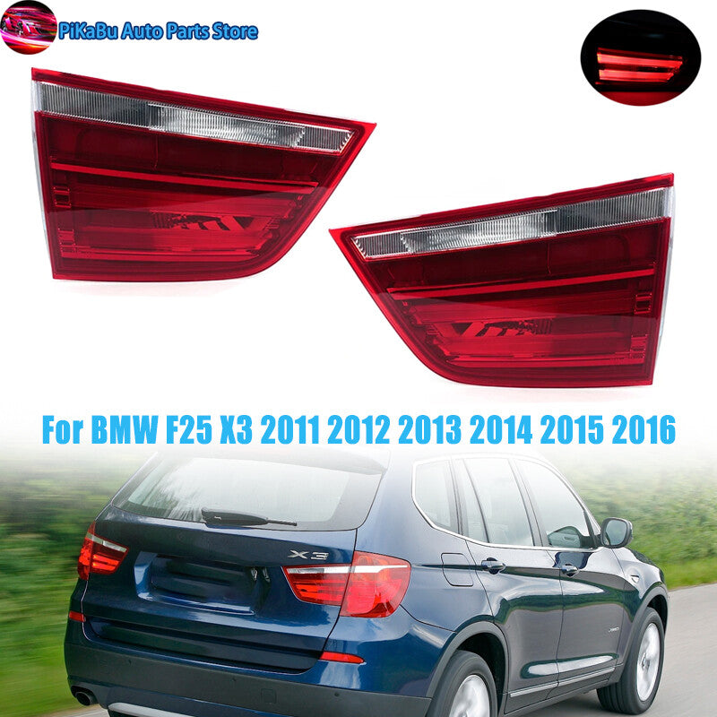 for BMW F25 X3 2011-2016 Left+Right Inner LED Tail Light Rear Brake Lamp Red