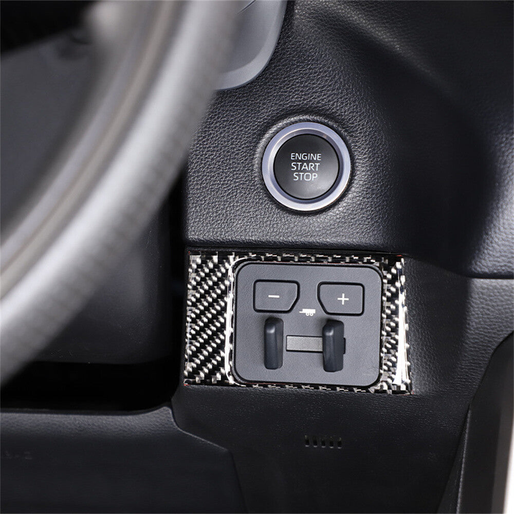 For Toyot@ Tundr@ 2022-23 Car Brake Switch Button Cover Accessories Carbon Fiber