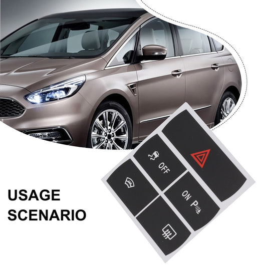 Set of stickers to repair the Hazard button defroster and for Ford for S-Max