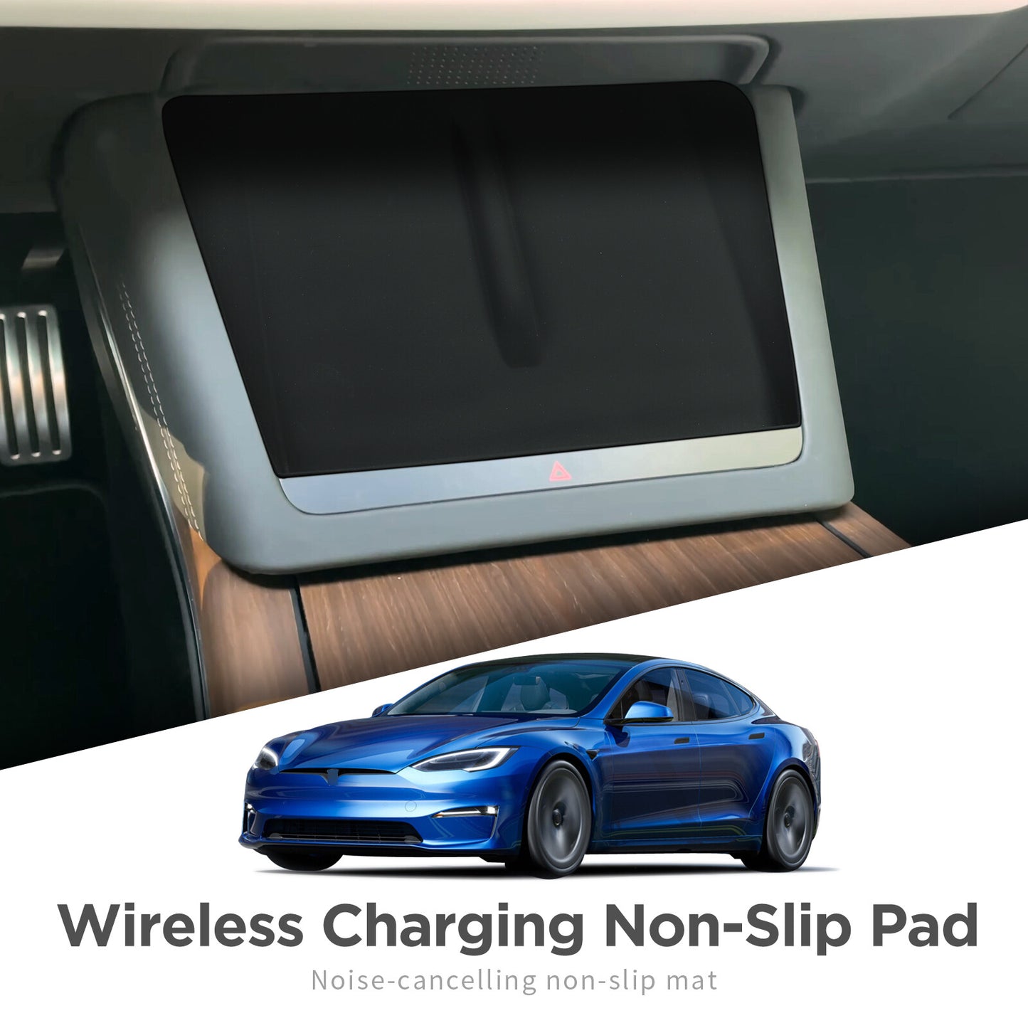 for Tesla for Model S 2022silicone anti-skid pad phone wireless charging Accessories