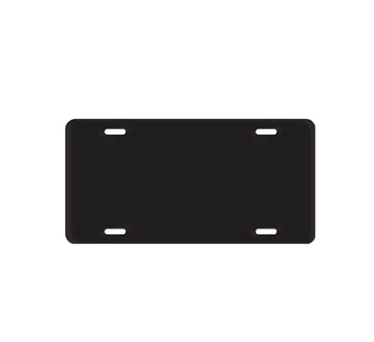 Car license plate frame cover cap, rear trunk blank, matte black, suitable for Mazda