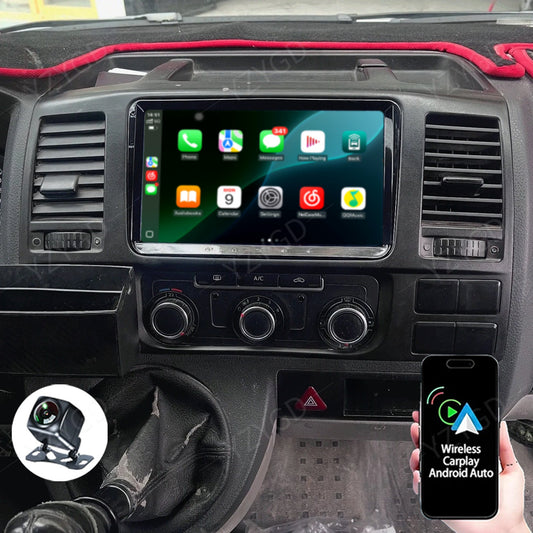 for Volkswagen T5 Multivan 2010-2013 GPS Apple Carplay Stereo Car Radio 2+32GB