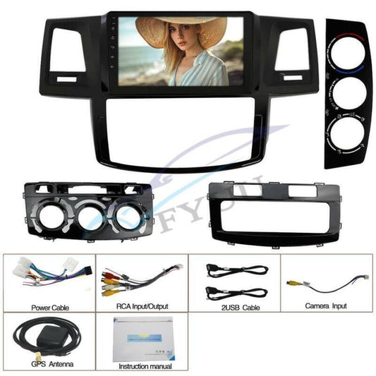 GPS Navi For 2005-14 for Toyota Fortuner Hilux Carplay 9 Android 10.1 Stereo Radio