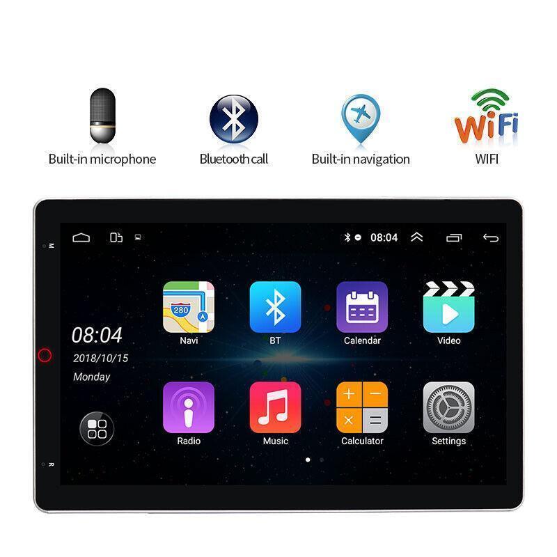 11 MP5 Player Wifi BT GPS Navigation Android Touch Screen Car Rotatable Radio
