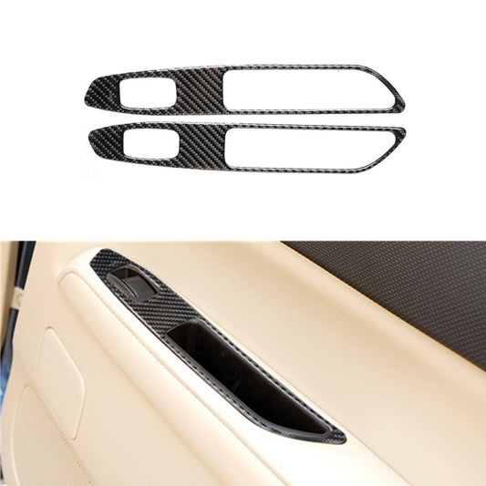 Carbon Fiber Rear Window Switch Panel Trim Cover for Subaru Forester 2005-2008