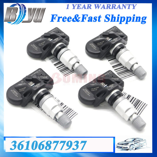 Set of 4x Tire Sensors TPMS 433MHz for BMW 540i 740i 750i X3 G20 G30 36106877937