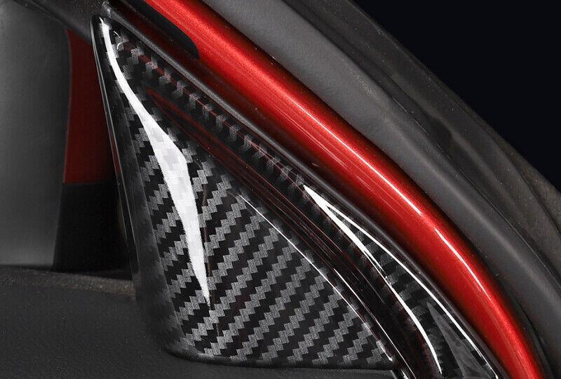 Fit for Mazda CX-5 2017-2021 Carbon Fiber Car Front Triangle A Pillar Cover Trim