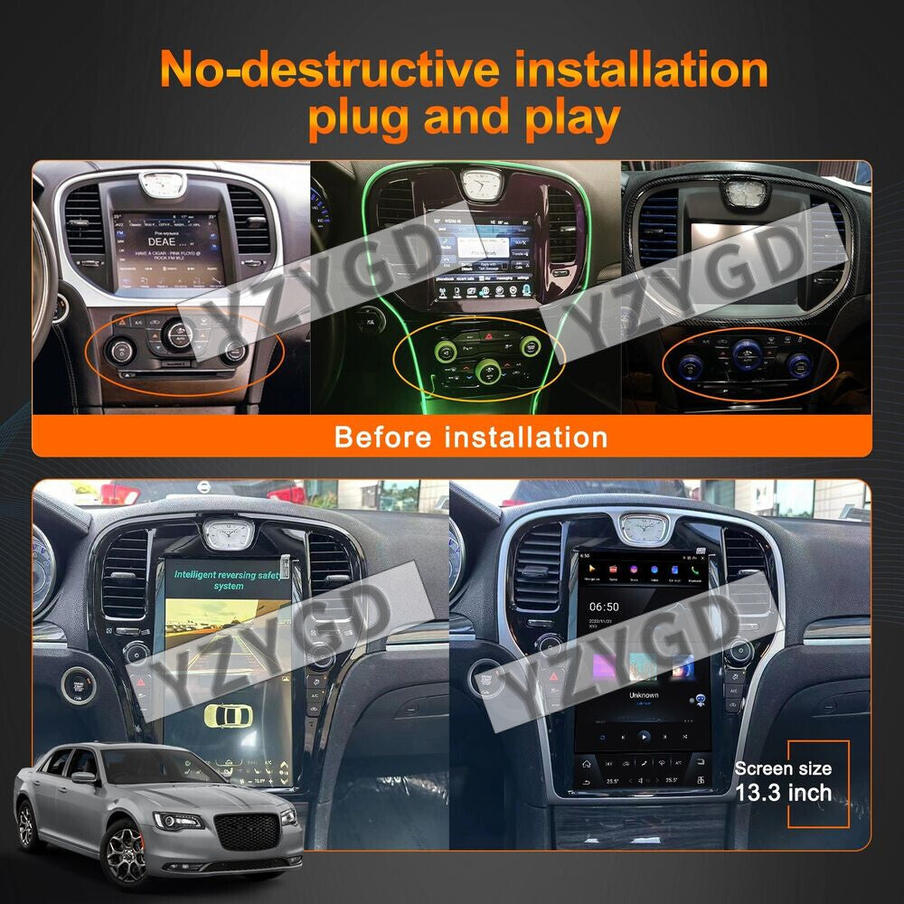 for Chrysler 300C 300S 2011-2019 Stereo CarPlay Car Radio 2Din Receiver Screen