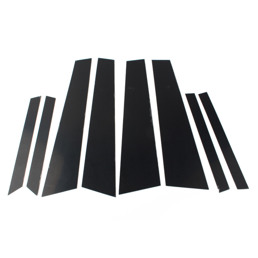 8pcs Glossy Black Pillar Posts Door Window Trim Cover Fit for BMW X6 F16 2015-2019