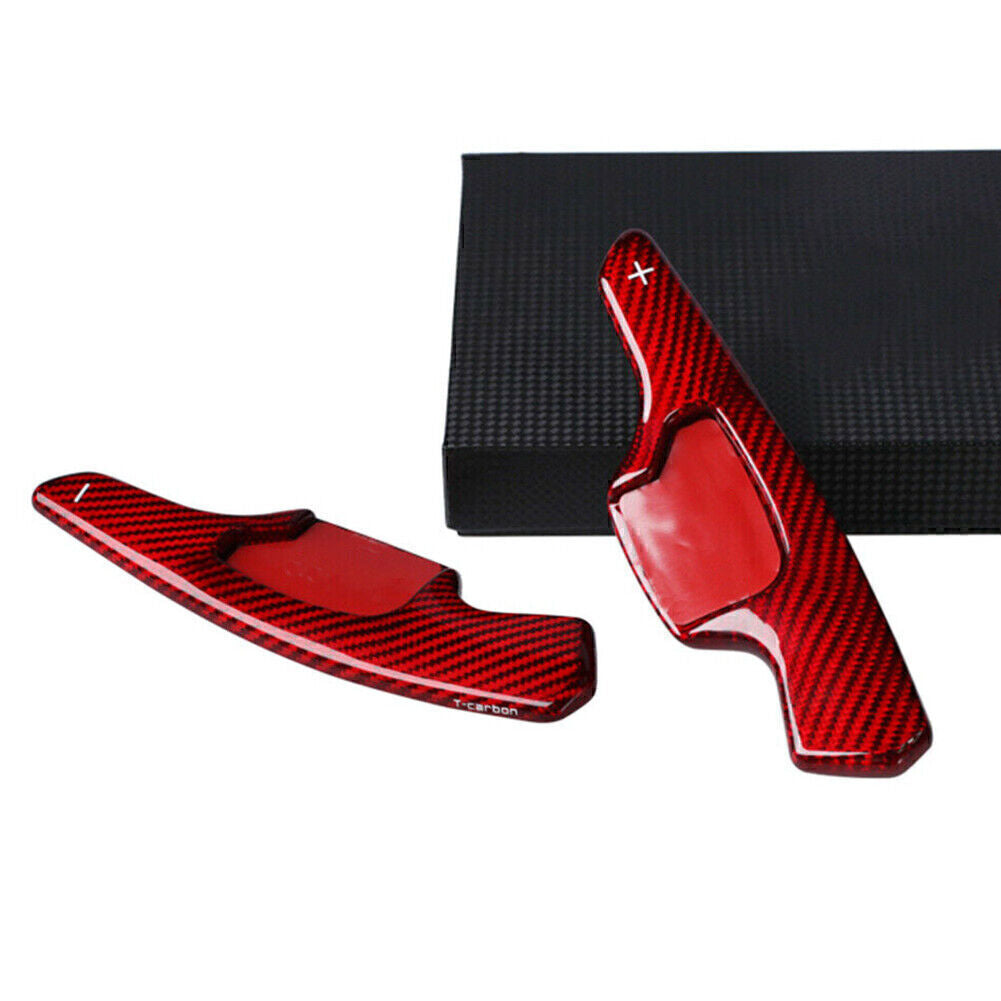 Red Carbon Fiber Steering Wheel Shift Paddle Extension For Fit for Ford Taurus