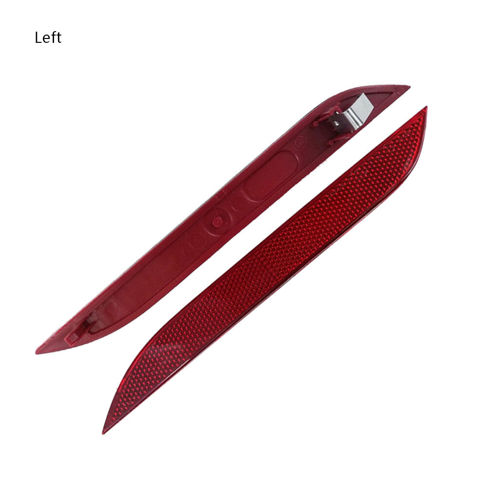 2X Rear Left+Right Bumper Reflector Red Plastic for Fortwo 2016 2017 2018