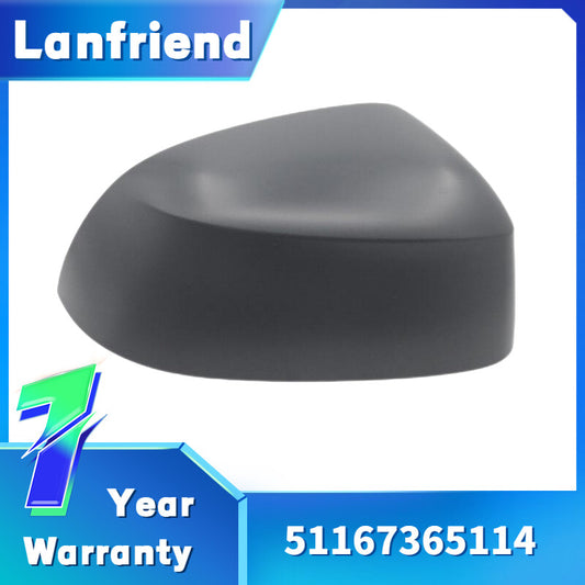 Righir Side Mirror Cover Fit for BMW X3 X4 X5 X6 F15 F16 F26 E82 2015-2018 Black