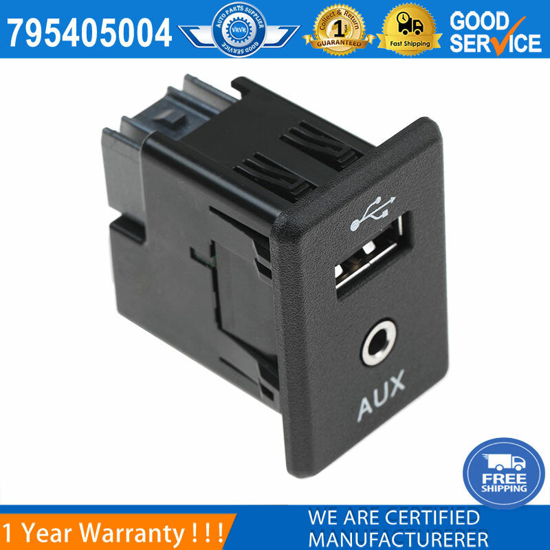 Audio auxiliary jack and USB port are compatible with 2013-2019 for Nissan Altima Rogue 28023-4BA0B