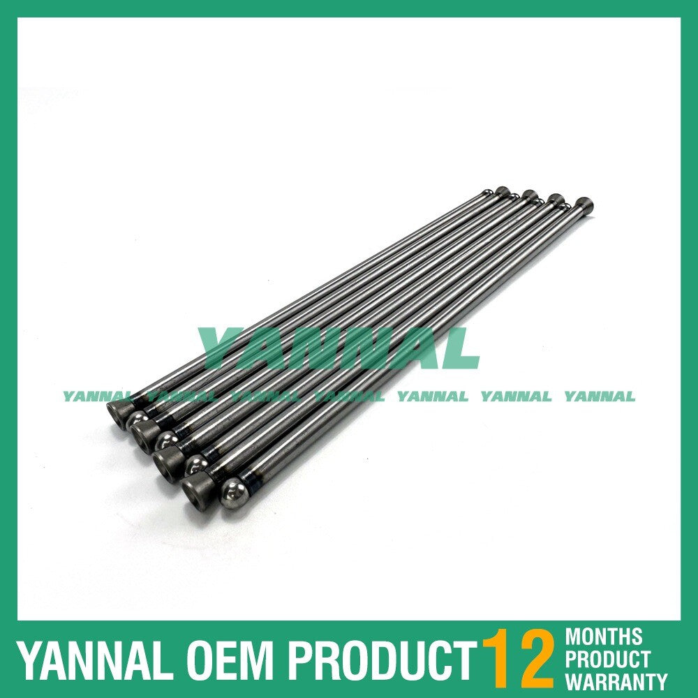 8-piece valve pushrod for Mitsubishi S4K tracked excavator engines