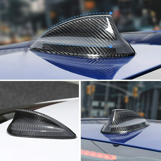 Real Carbon Fiber Shark Fin Antenna Cover Cap for BMW F30 F22 F32 F36 F80 M4 M3