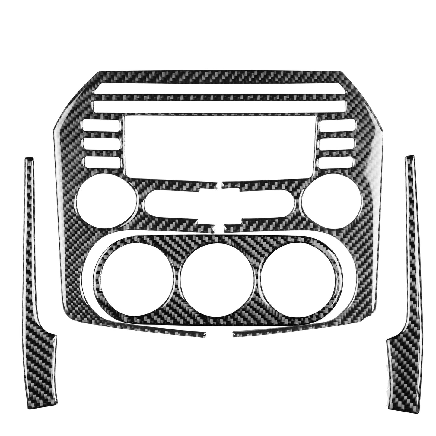 4X Carbon Fiber Interior Central Console Cover Trim for Mazda MX-5 Miata 2009-15