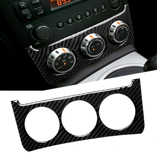 Carbon Fiber Interior Console Switch Trim Sticker Cover Fit for Nissan 350Z 06-09