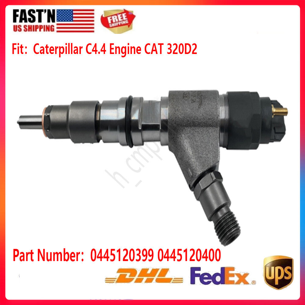 1PCS 0445120399 0445120400 Injector For Caterpillar C4.4 Engine CAT 320D2
