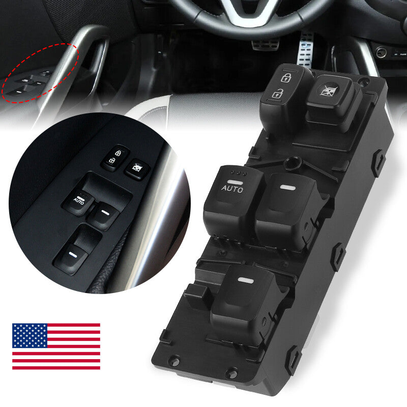 Left Driver Side Master Power Window Switch for Hyundai for Veloster 1.6L 2012-2017