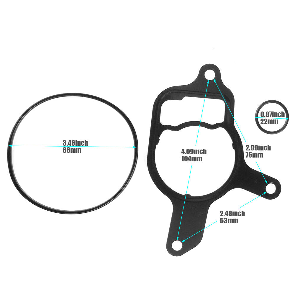 Vacuum pump rebuild seal kit gaskets suitable for Volkswagen Beer 2006-2014 and for Golf 2010-14.