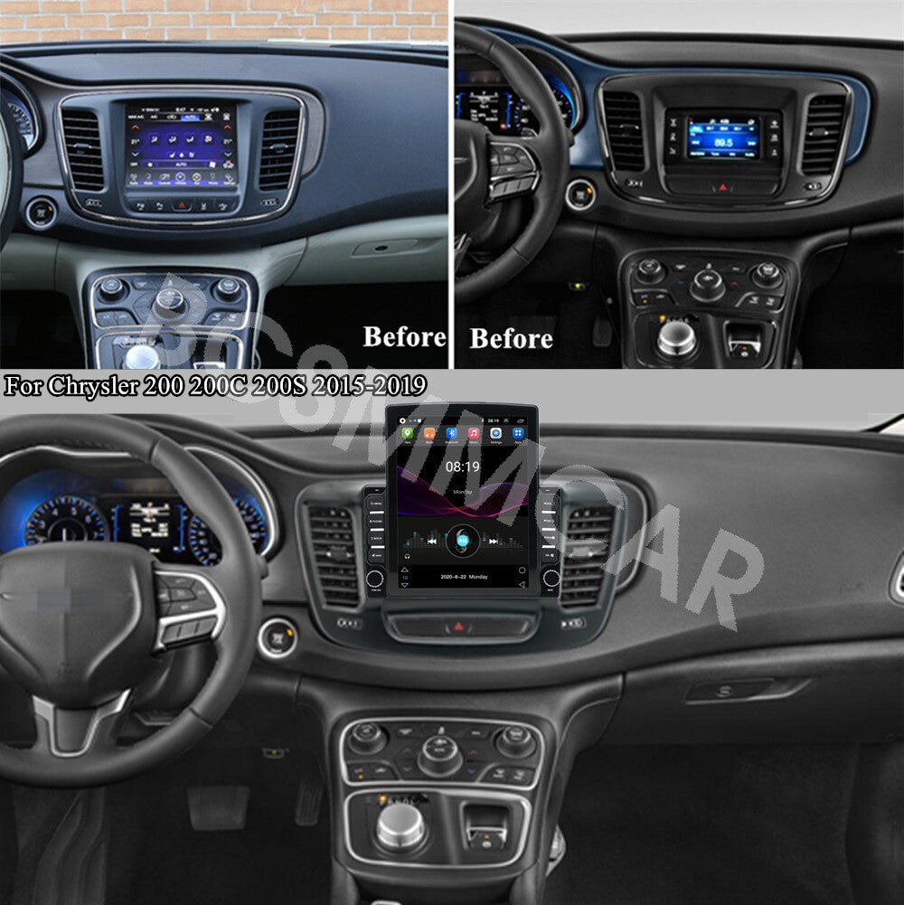 Fit for Chrysler 200 200C 200S 2015-2019 Car Radio For Apple Carplay BT GPS Navi