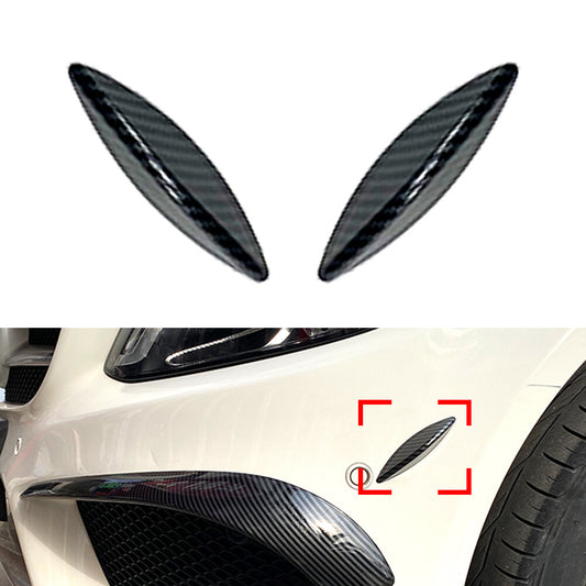 Lip Splitter Spoiler Seite Canards f¨¹r for Benz C-Klasse W205 2015-2018 Carbon