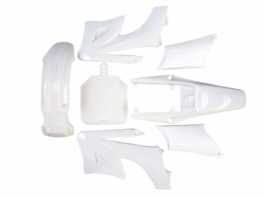Plastic mudguard kit with graphic design and for seat for Apollo Orion Pit bikes 125cc, 140cc, 200cc