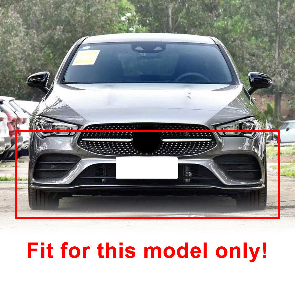 Carbon Look Front Bumper Lip Splitter Spoiler for Mercedes-Benz CLA C118 2020+