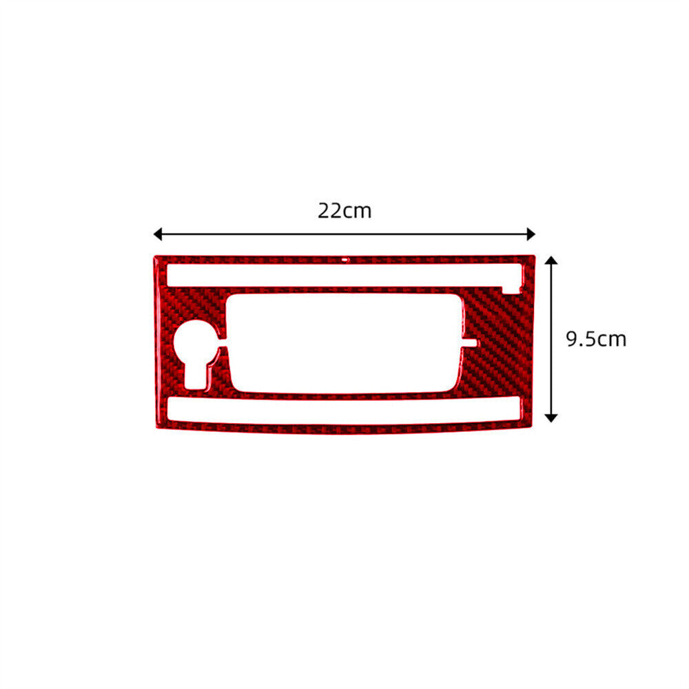 Red Carbon Central Console GPS Navigation Panel Cover for Honda Accord 2013-17 A