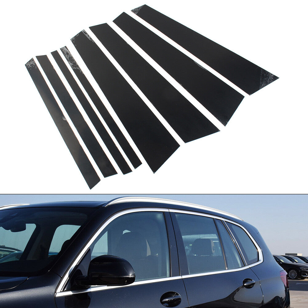 Door Window Column B C Pillars Posts Cover Trims for BMW X5 G05 2019-2022 8PCs