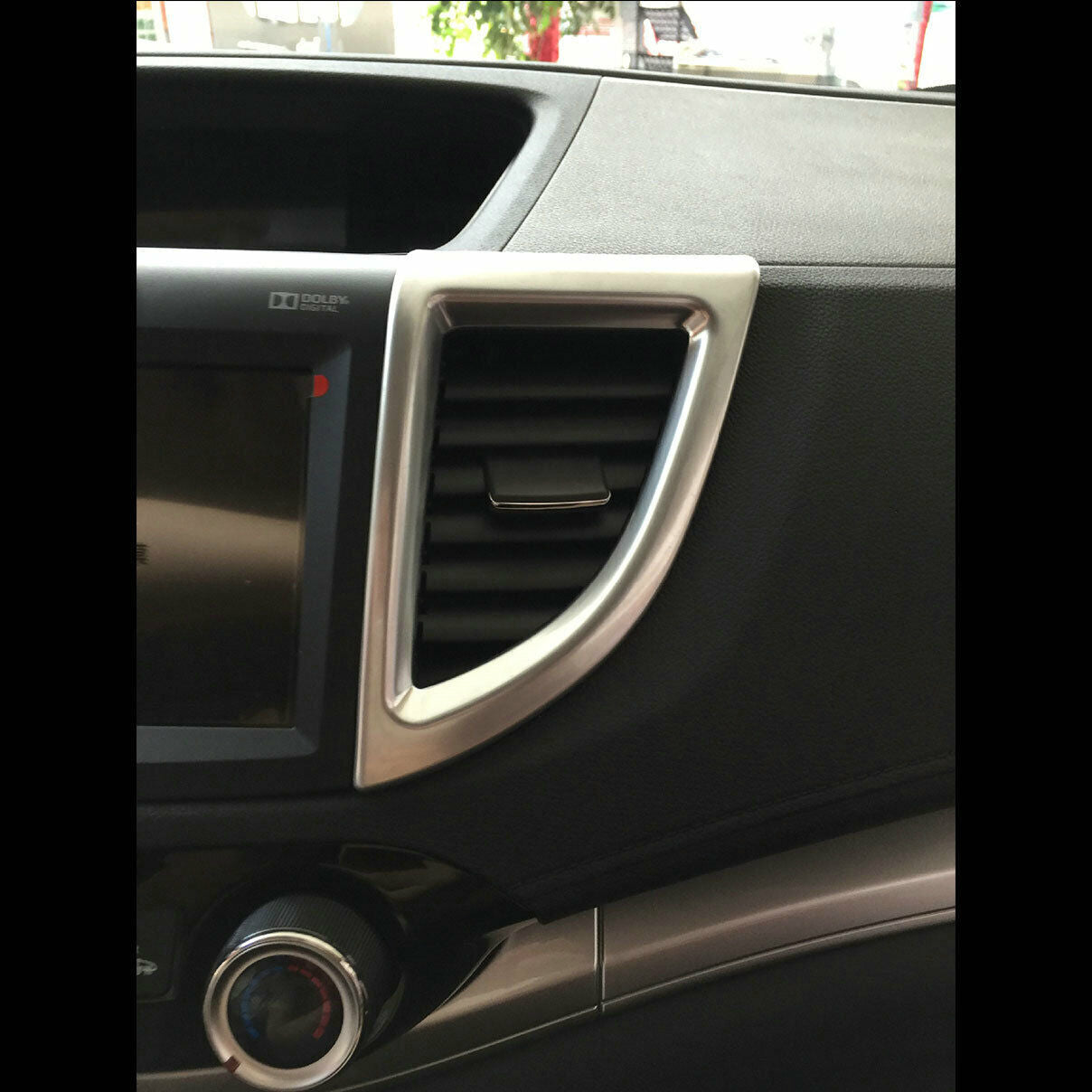 2 Pcs Chrome ABS Car Air Outlet Trim Cover for Honda CRV/CR-V 2012-2014