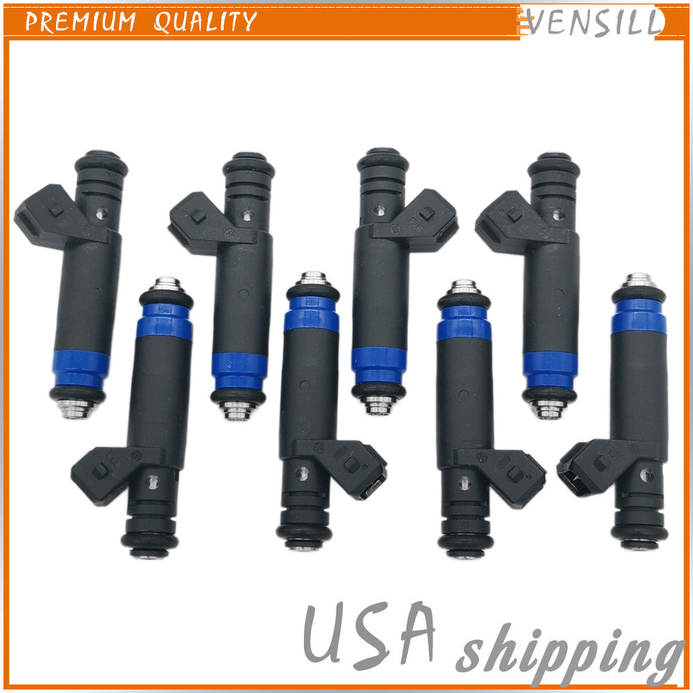 8X Fuel Injectors 80lb EV1 FI114991 for Ford for Mustang for Chevrolet Camaro for BMW 530i
