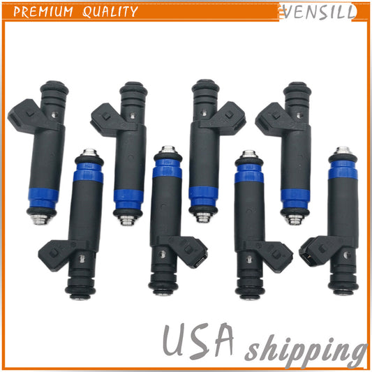8X Fuel Injectors 80lb EV1 FI114991 for Ford for Mustang for Chevrolet Camaro for BMW 530i