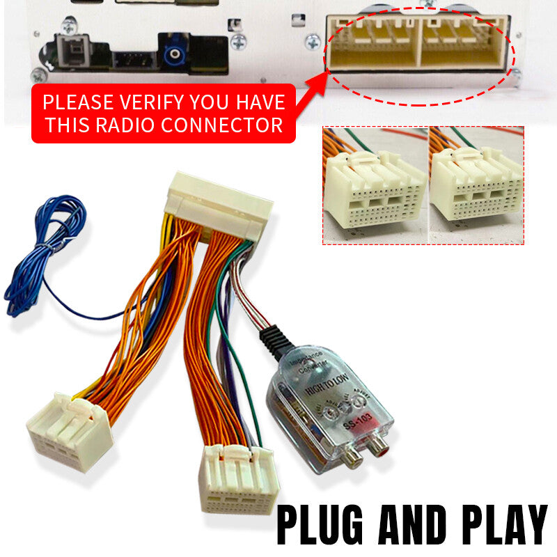 Factory Radio Add A Subwoofer Amplifier Plug Play Wire Harness Fit for Kia for Hyundai