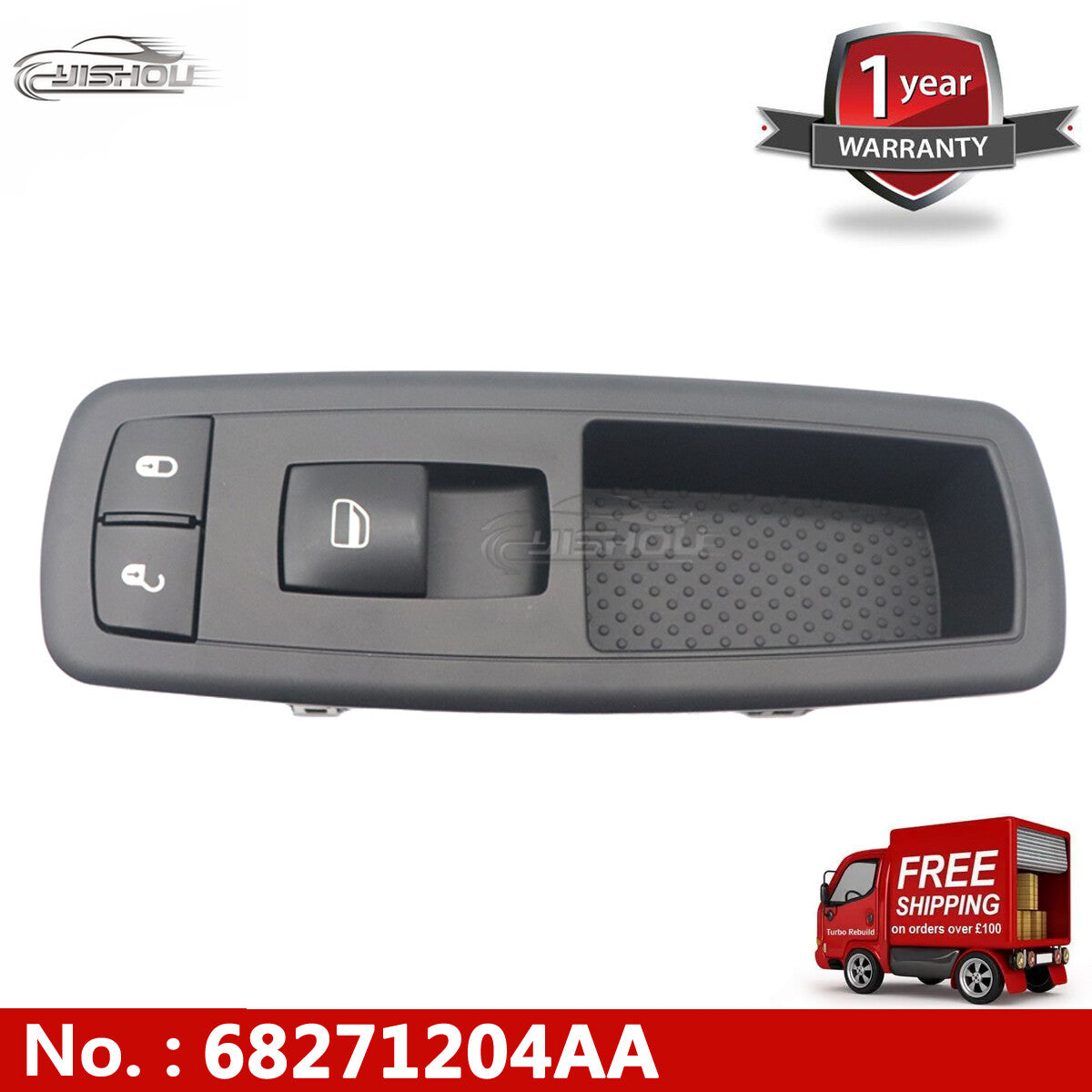 68271204AA Right Front Passenger Power Window Switch for Dodge Dart 2013-16 new