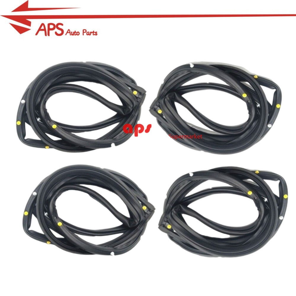 Suitable for 1998-2002 for Honda Accord door weatherstrip 4-piece Slence open-end washer on the door.