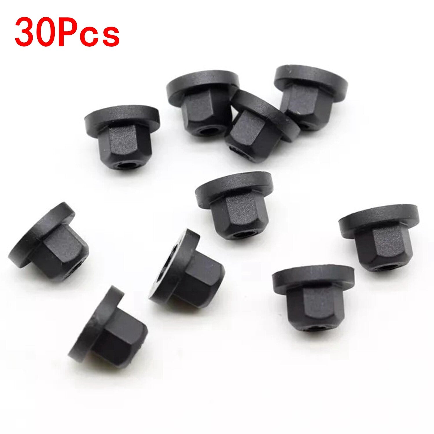 30x NEW Exterior Plastic Body Nut Flange Clips 16131176747 for BMW E30 E32 for Benz