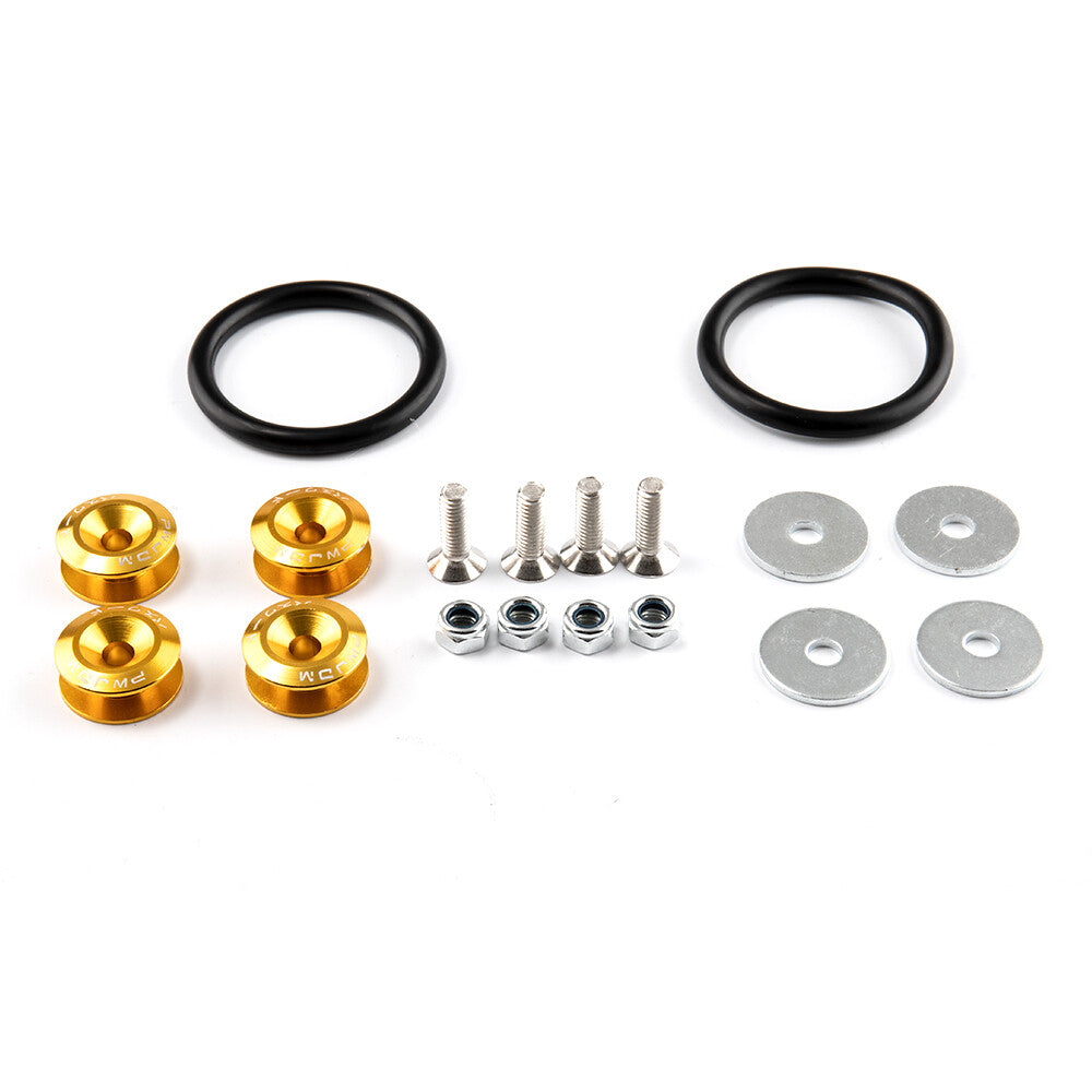 JDM Quick Release Fasteners Bumper Trunk Fender Hatch Lids Kit Aluminum Gold