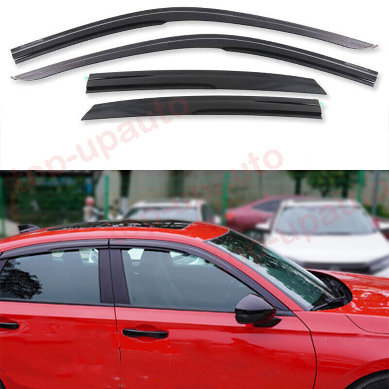 for Acura Integra 2023-2024 black Black Side Window Sun Rain Guard Vent Shade 4x