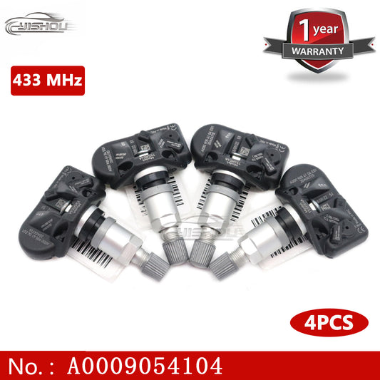 A0009054104 4-piece TPMS tire pressure sensor set suitable for 2020 for Mercedes-Benz CLA GLB GLS