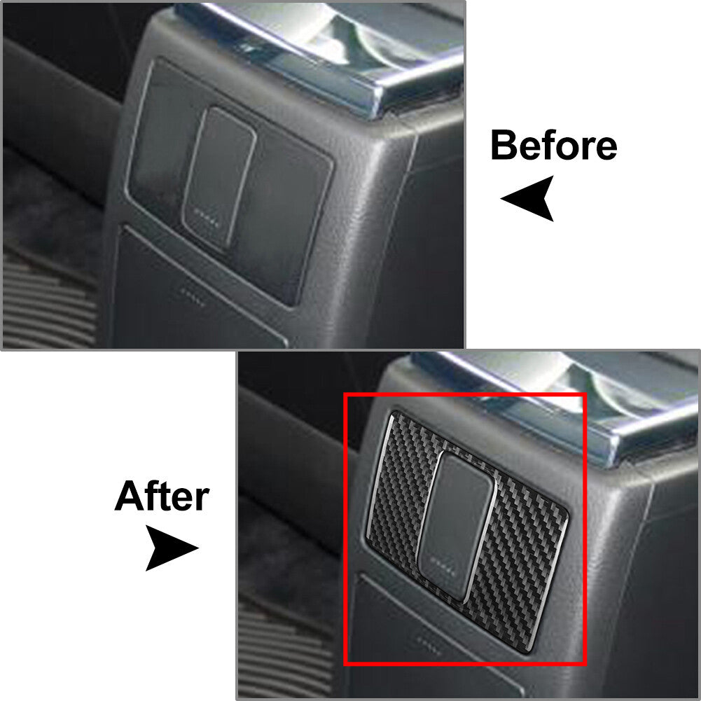 Rear Power Outlet Panel Cover Trim for Volkswagen for Passat B5 2001-2005 Black