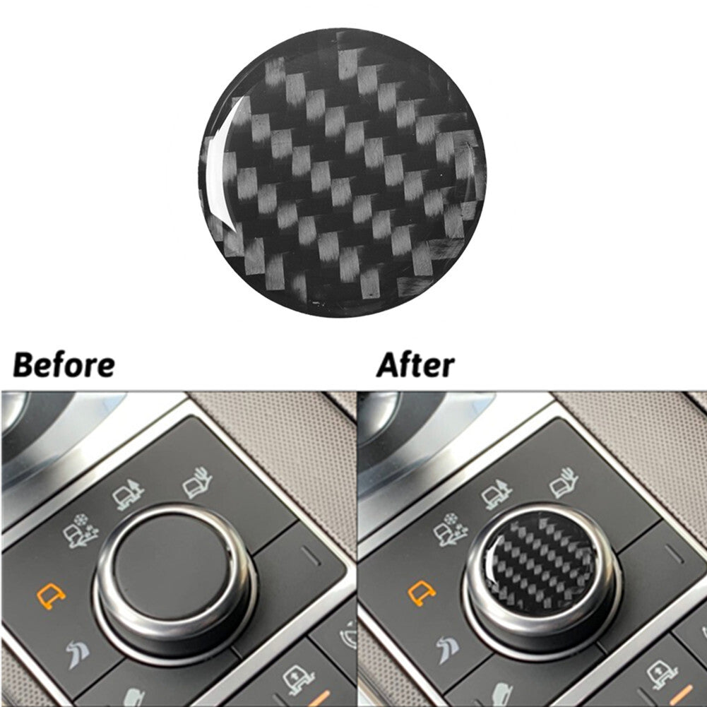 Carbon Fiber Shifter Panel Cover Trim For Land for Range Rover Sport 2014-2017