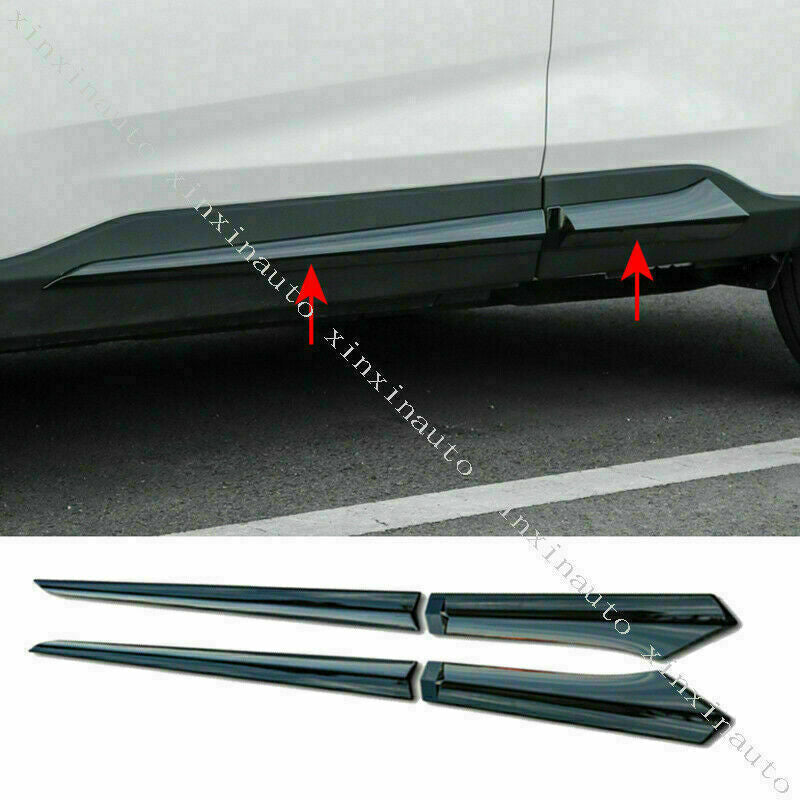 2019-2023 Fit for Toyota RAV4 Glossy Black Side Door Body Molding Cover Trim 4P
