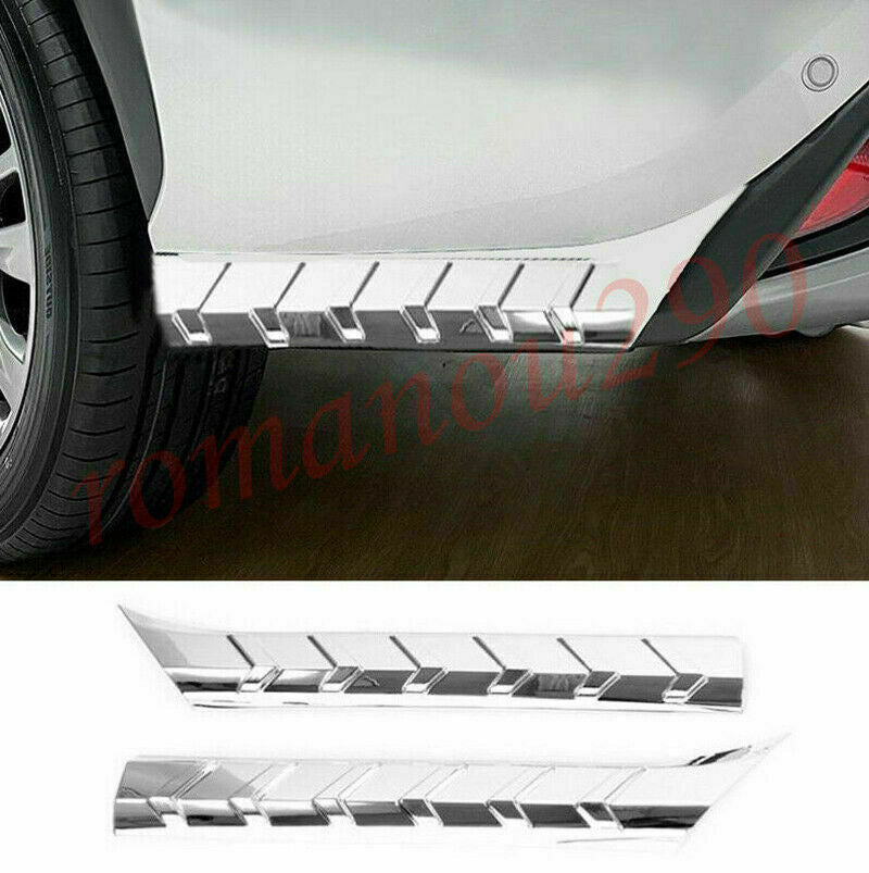 For 2020-2023 for Toyota Highlander/Kluger Chrome Rear Bumper Side Corner Trim Cover