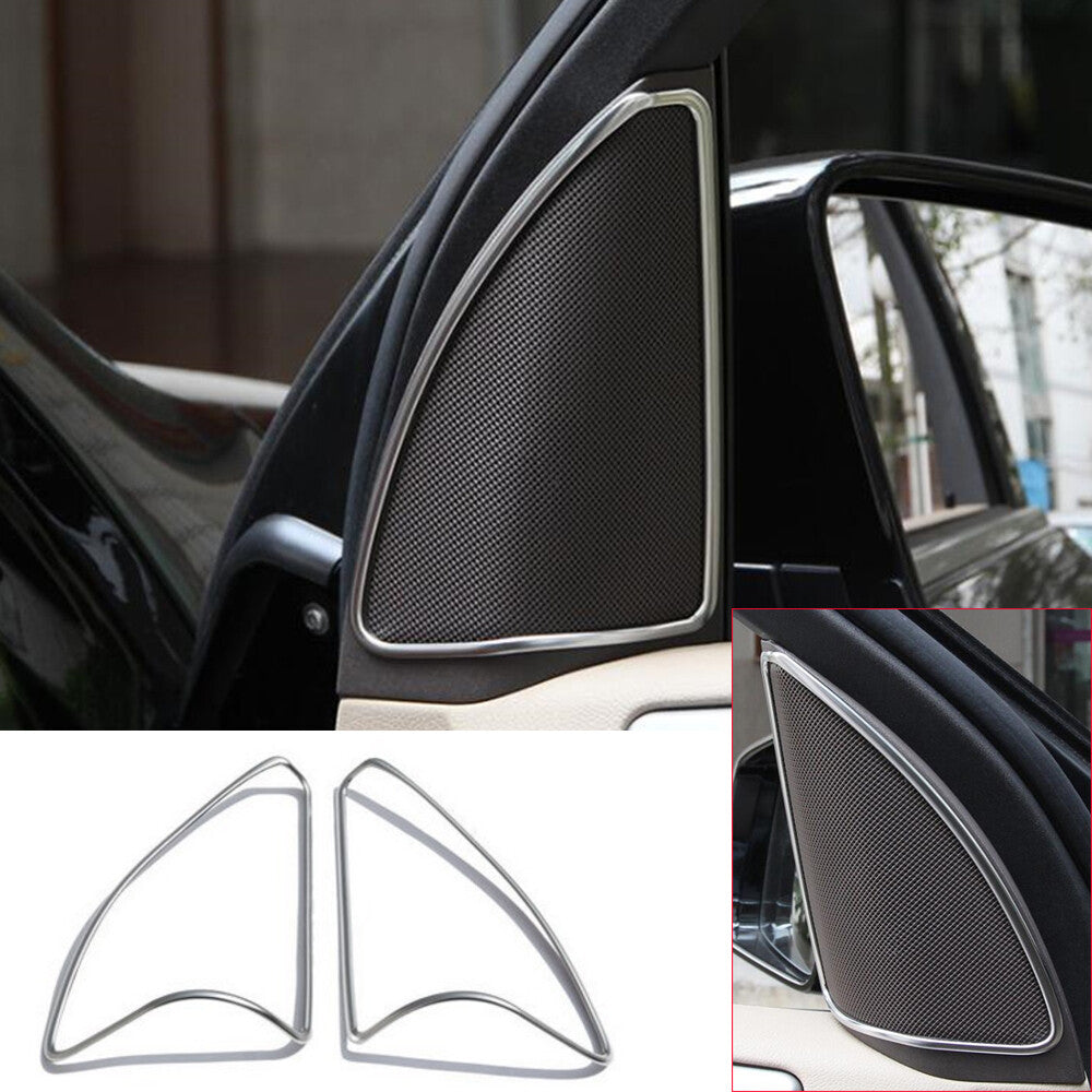 2¡ÁABS Front A-pillar Tweeter Speaker Cover for Mercedes-Benz ML GL GLE GLS Class