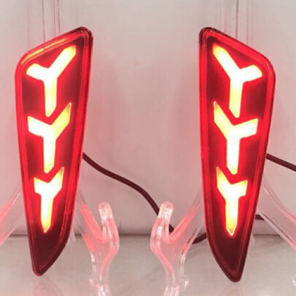 Pair LED Tail Brake Light Rear Bumper Lamp for Toyota CHR C-HR 2017 - 2018
