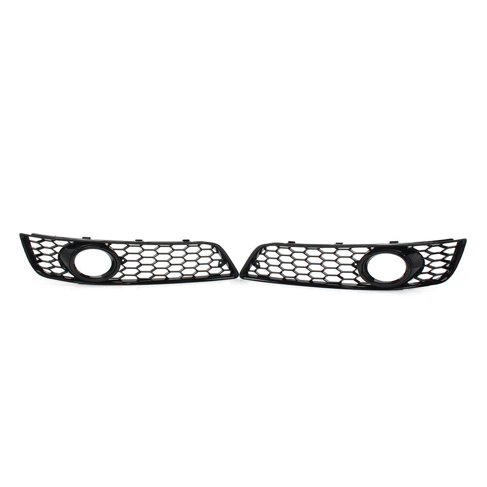Front Bumper Honeycomb Fog Light Grille Cover for Audi A3 8P 2009-13 W/Hole cl